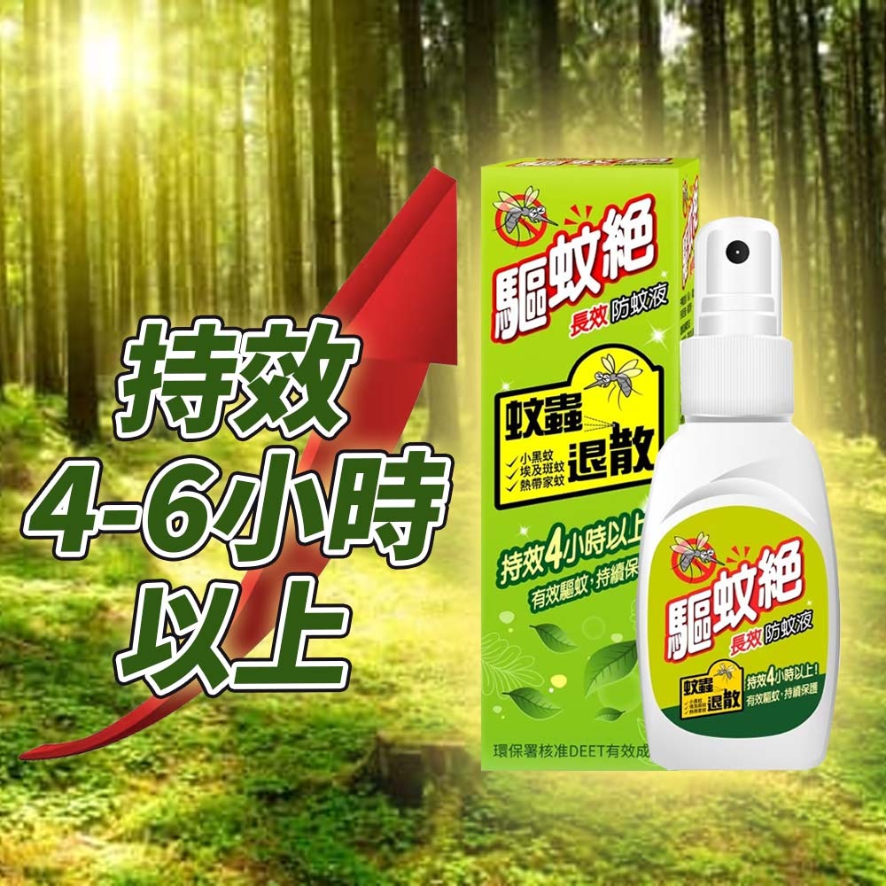 【愛淘購物】驅蚊絕 80ML 家庭號 預防小黑蚊 埃及斑蚊 熱帶家蚊 病媒蚊 叮咬 DEET 防蚊液 長效-細節圖7
