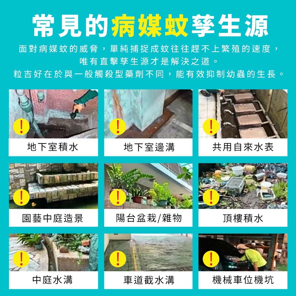 【愛淘購物】粒吉好 昆蟲生長調節劑 10g 防治蛾蚋 孑孓 蒼蠅 跳蚤 蛾蚋 小黑蚊幼蟲 害蟲防治 台灣製造-細節圖3