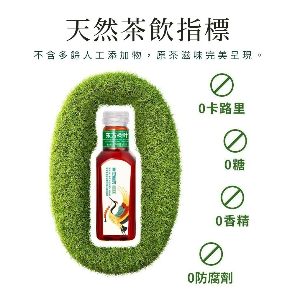 【愛淘購物】東方樹葉 茉莉花茶 青柑普洱 500ml 箱裝15瓶 花茶 飲料 0卡路里 0糖 0脂肪-細節圖7