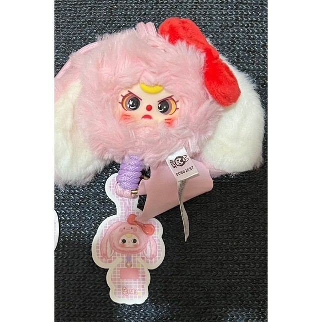 手機掛繩 紫眼線兇眼 兔子