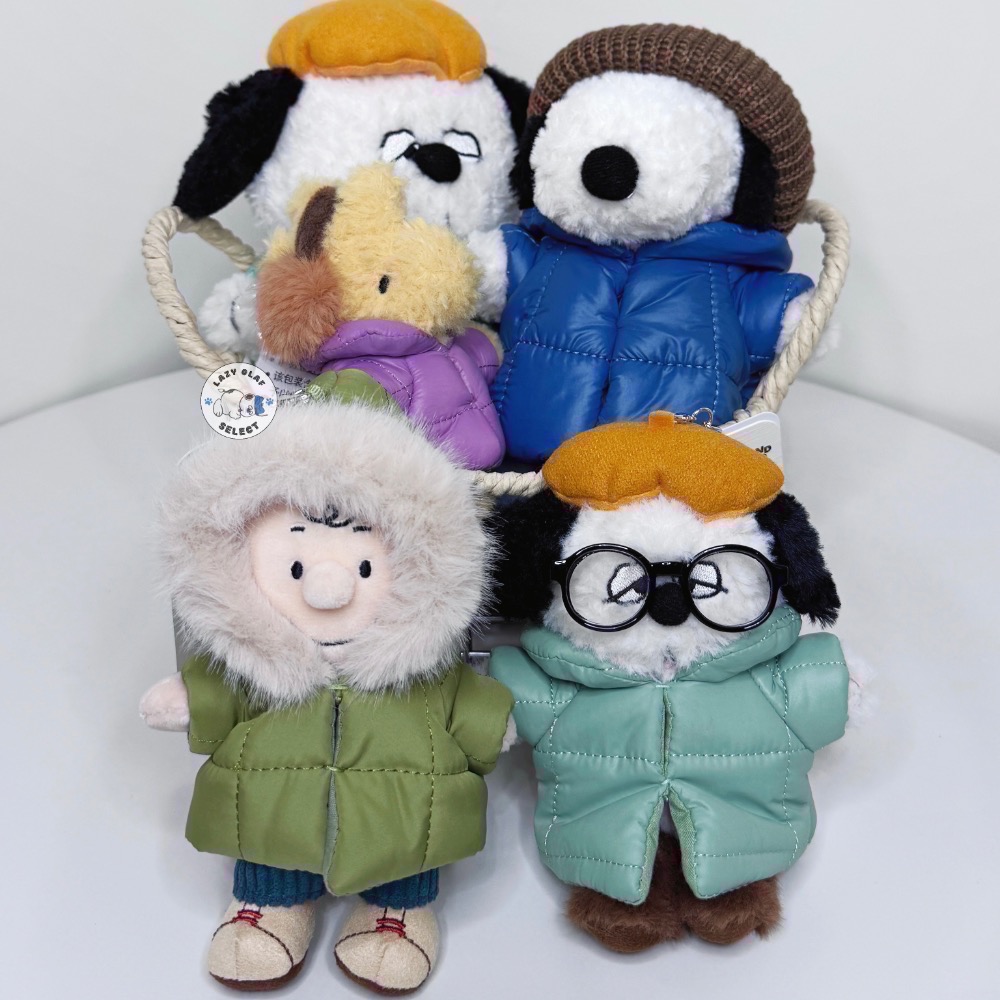 現貨｜LAZYOLAF ౨ৎ 山莫 冬日絨裝系列 羽絨服 史努比 歐拉夫 糊塗塌客 吊飾 掛件 Olaf Snoopy-細節圖2