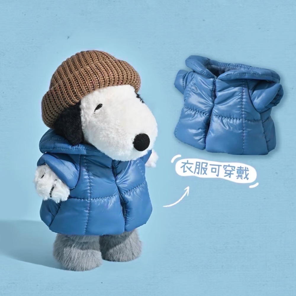 現貨｜LAZYOLAF ౨ৎ 山莫 冬日絨裝系列 羽絨服 史努比 歐拉夫 糊塗塌客 吊飾 掛件 Olaf Snoopy-細節圖6