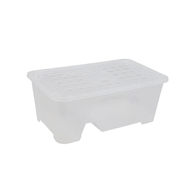 飼養盒 烏龜飼養箱 角蛙飼養盒 六角孔龍蠑螈螃蟹蜥蜴寄居蟹蠍子爬蟲寵物飼養盒曬背燈 曬背台-細節圖5