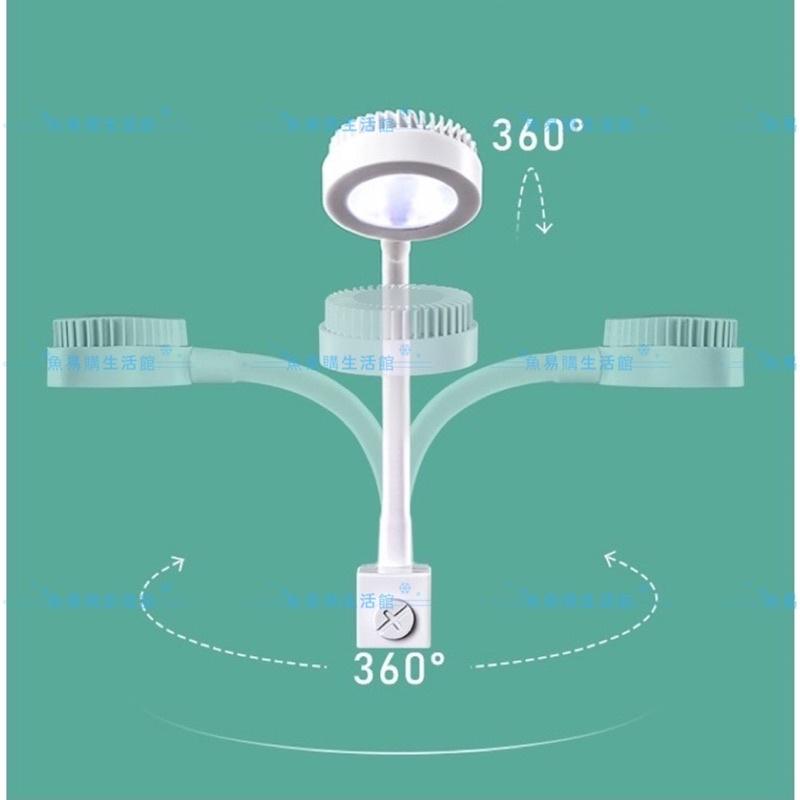 🈶️USB LED 小黑小白圓型夾燈 led 夾燈水族 水草燈  魚缸夾燈 桌燈 LED燈 燈具-細節圖3