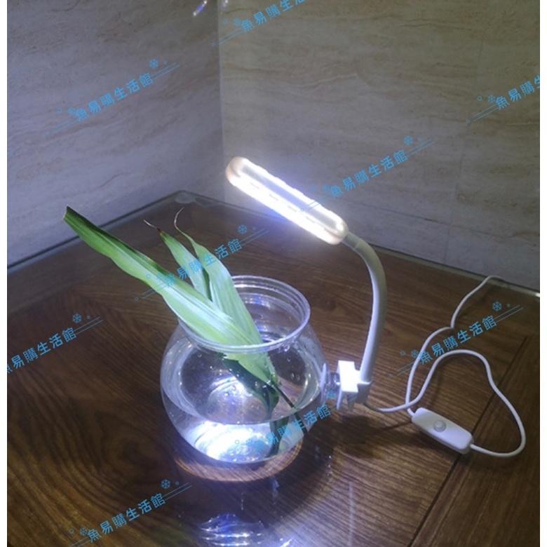 🈶️USB LED小白長型夾燈 補光燈 夾燈 led燈 水族 魚缸夾燈 桌燈 水草燈 燈具魚缸燈-細節圖2