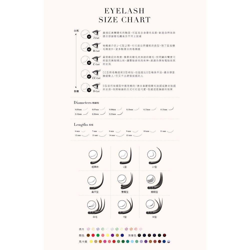 Jovisa【馬卡龍0.07-螢光系列】睫毛 全彩C捲 彩睫-細節圖4