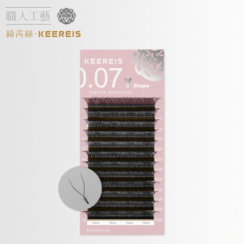 綺芮絲KEEREIS 迷戀誘惑 007YY毛 完美開岔 編織毛 人魚睫毛  嫁接 快速嫁接-細節圖3
