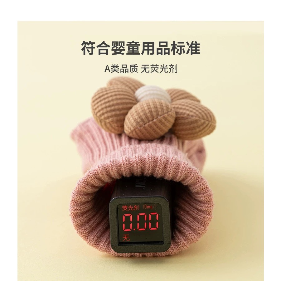 可愛花朵防滑中筒襪✨-細節圖3