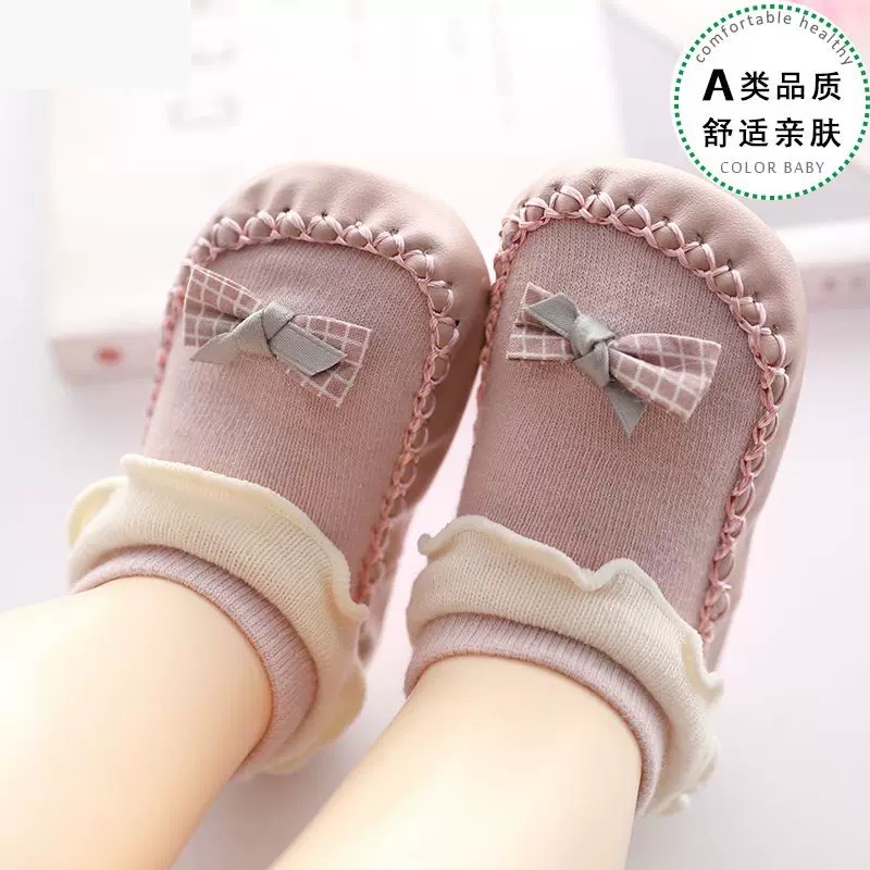 蝴蝶結軟底學步鞋防滑襪套✨-細節圖4