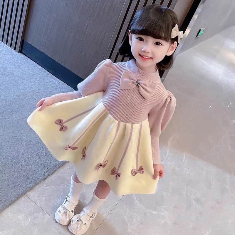 蝴蝶結毛衣公主裙✨-規格圖8