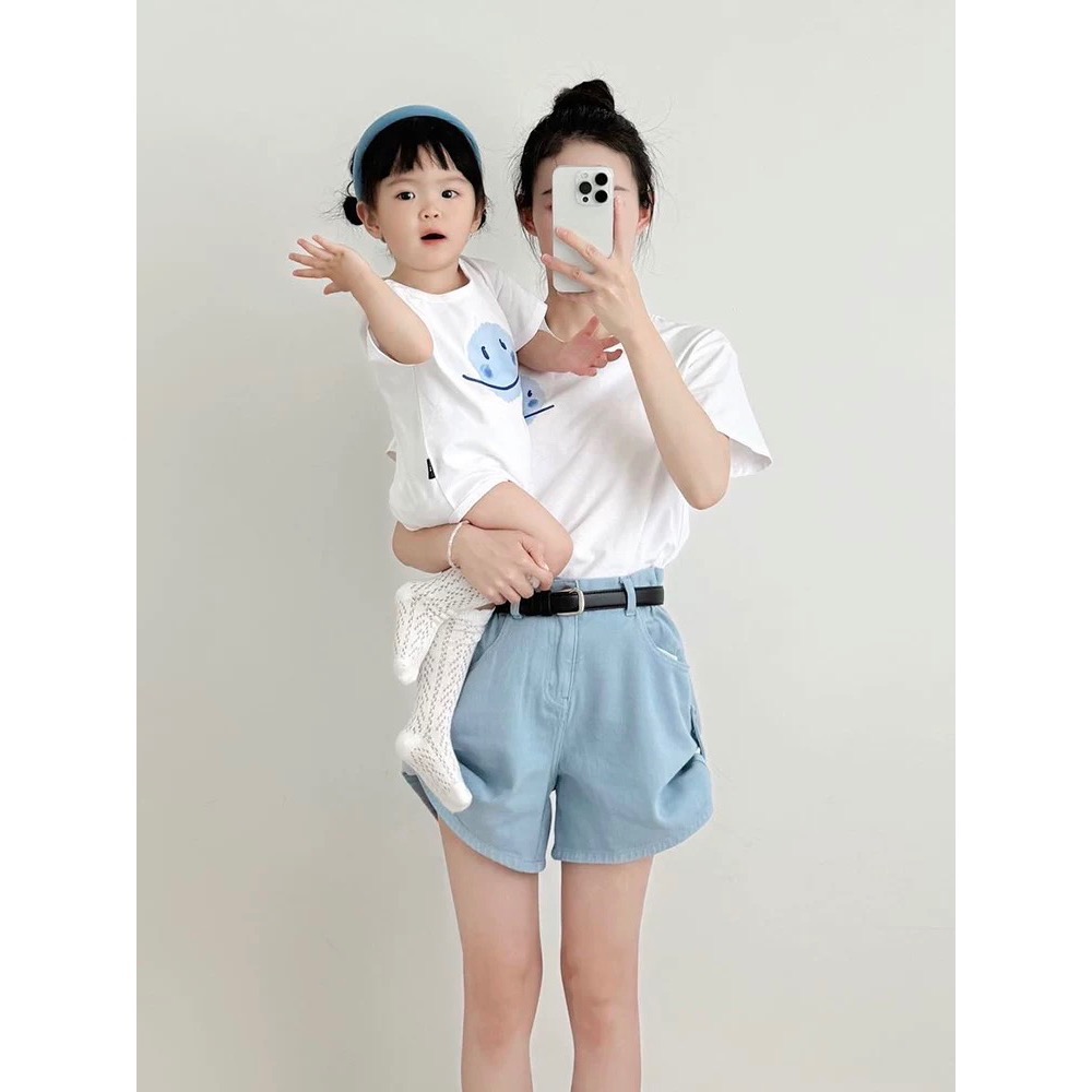 《嬰兒》親子微笑星球短袖包屁衣（一家三口/一家四口）-細節圖7