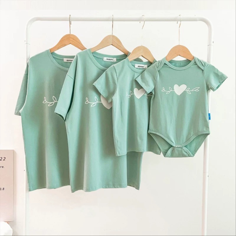 《大人》愛心藤蔓T恤✨（一家三口/一家四口）-細節圖4