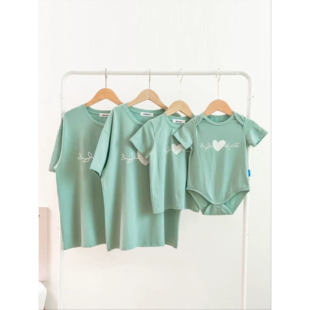 《大人》愛心藤蔓T恤✨（一家三口/一家四口）-細節圖7