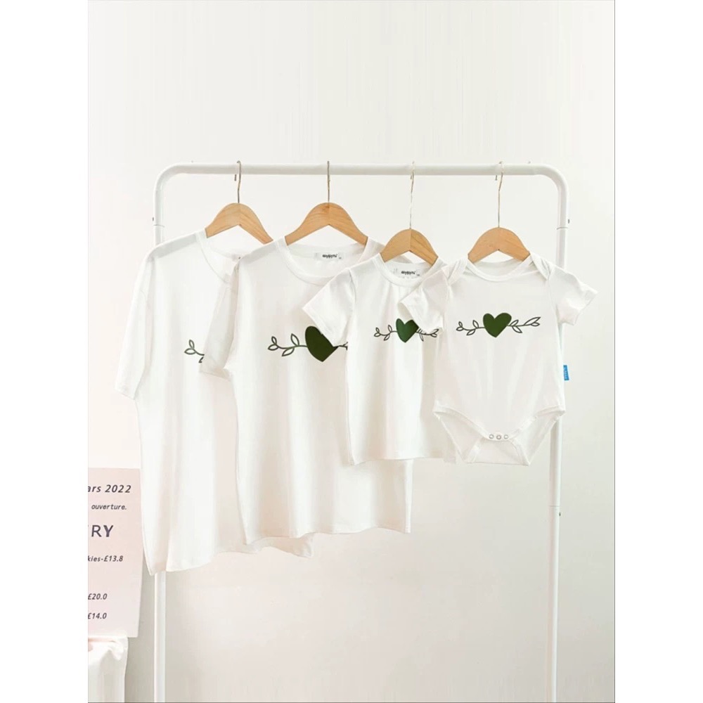 《大人》愛心藤蔓T恤✨（一家三口/一家四口）-規格圖9