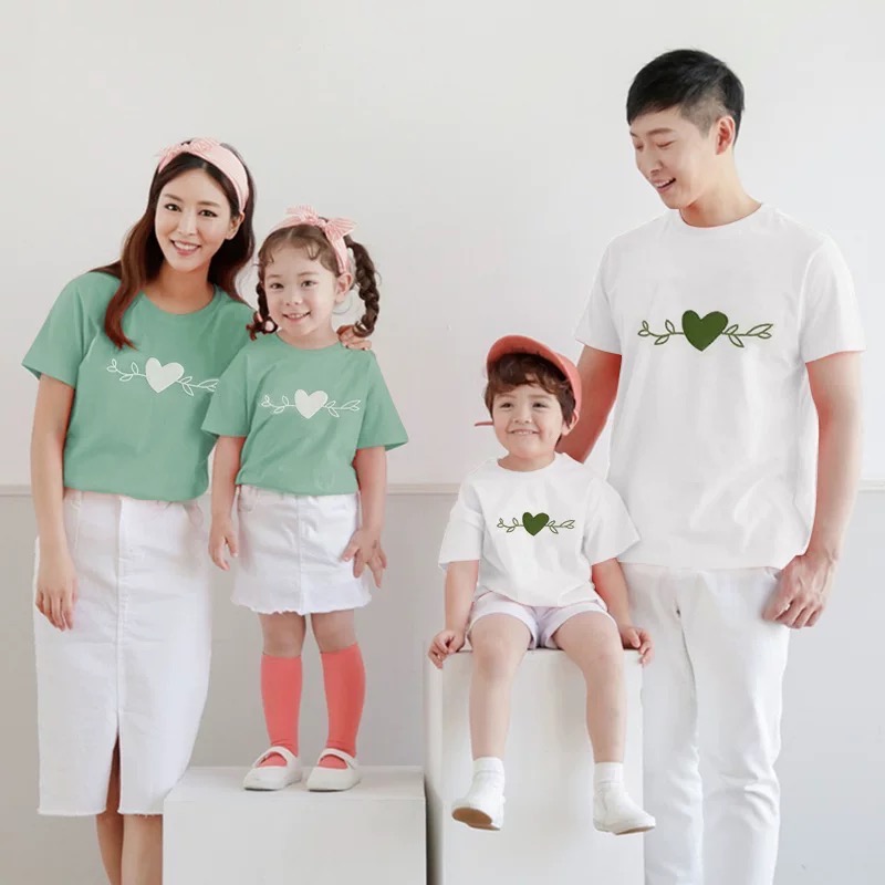 《兒童》愛心藤蔓T恤✨(一家三口/一家四口）-細節圖5