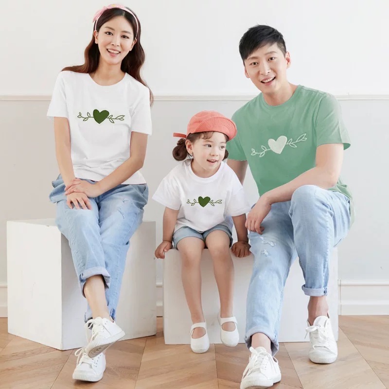 《兒童》愛心藤蔓T恤✨(一家三口/一家四口）-細節圖6