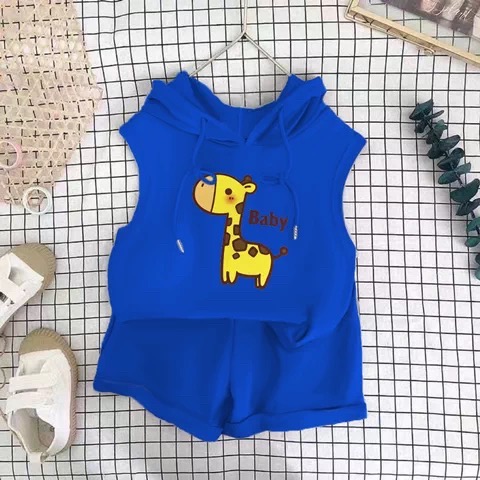 🦒 可愛長頸鹿印花連帽上衣/🚗 萌趣動物派對連帽上衣-規格圖5