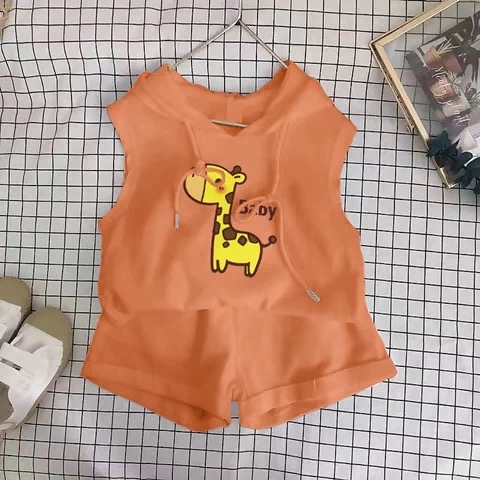 🦒 可愛長頸鹿印花連帽上衣/🚗 萌趣動物派對連帽上衣-規格圖5