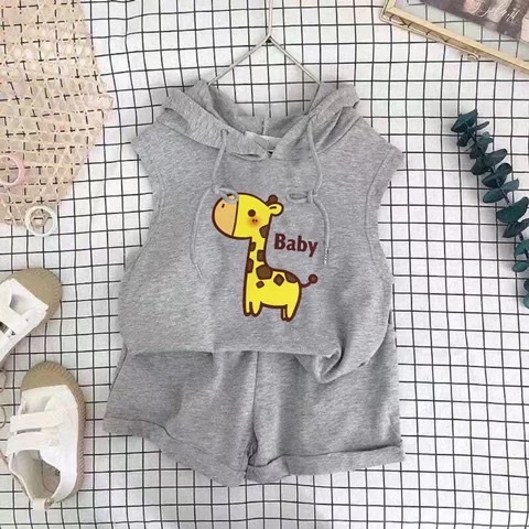 🦒 可愛長頸鹿印花連帽上衣/🚗 萌趣動物派對連帽上衣-規格圖5