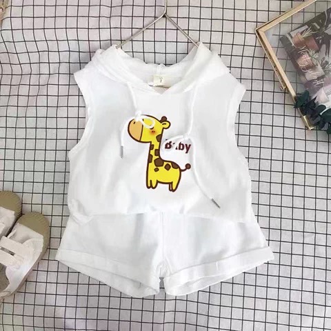 🦒 可愛長頸鹿印花連帽上衣/🚗 萌趣動物派對連帽上衣-規格圖5