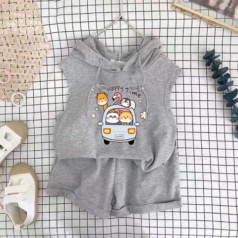 🦒 可愛長頸鹿印花連帽上衣/🚗 萌趣動物派對連帽上衣-規格圖5