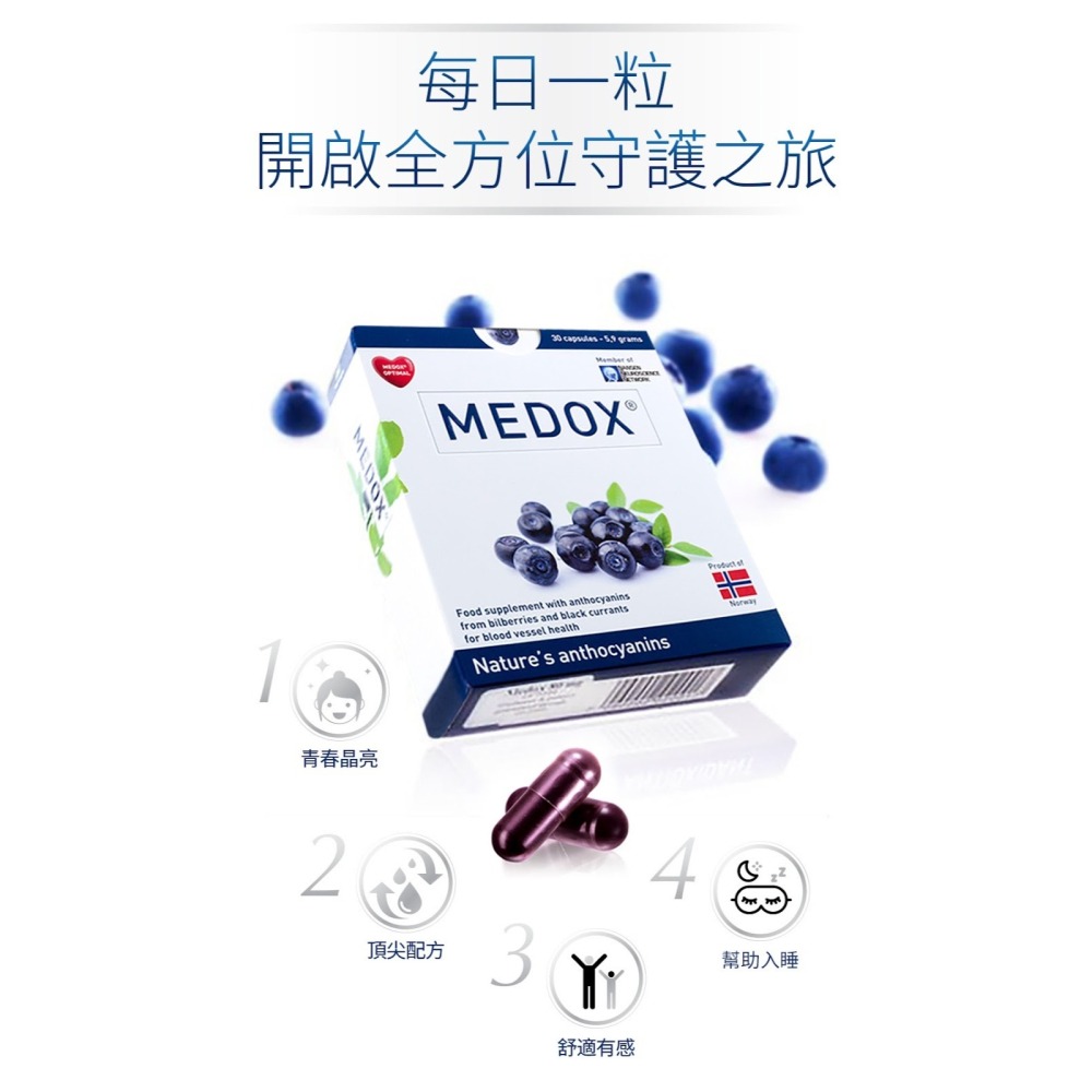 MEDOX 莓達斯藍莓花青素膠囊 11月限量供應 (買六盒送一盒)-細節圖3