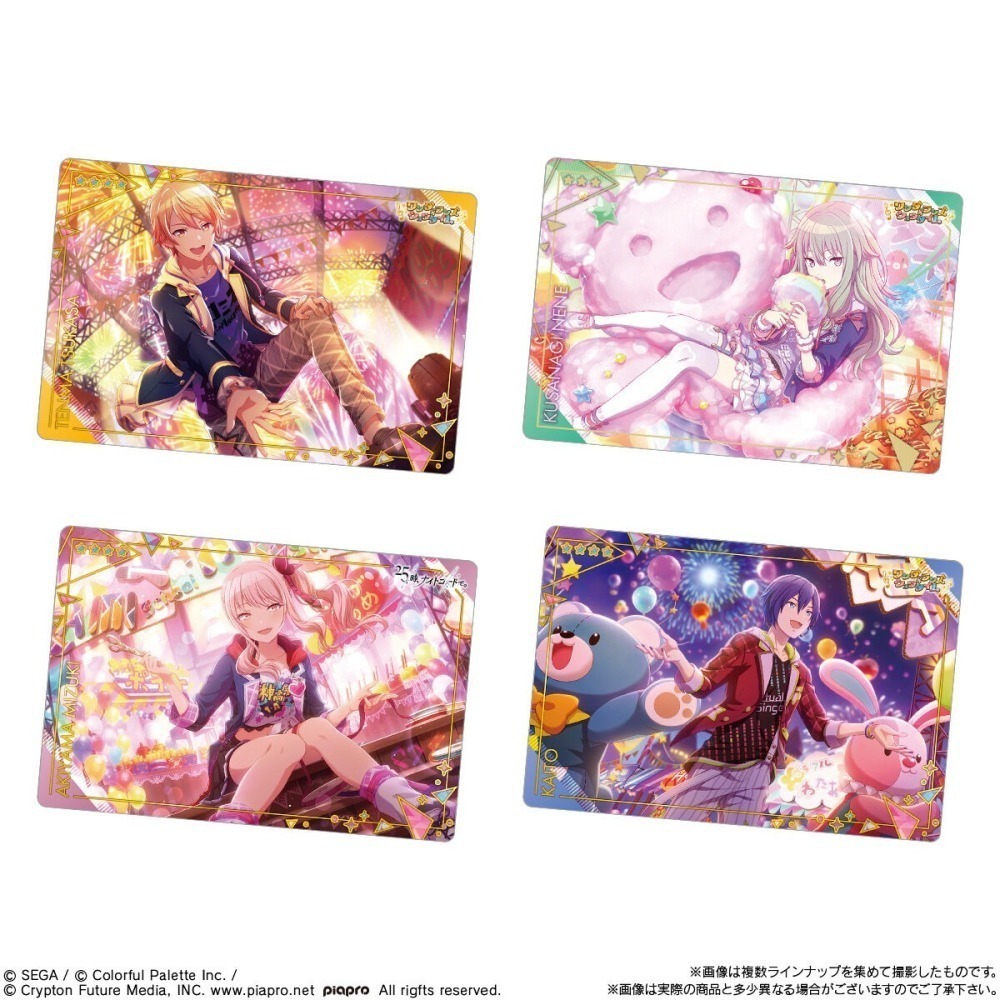 【歐賣小舖】食物已過期 BANDAI 世界計畫 繽紛舞台 feat.初音未來 餅卡 威化餅乾5-細節圖2