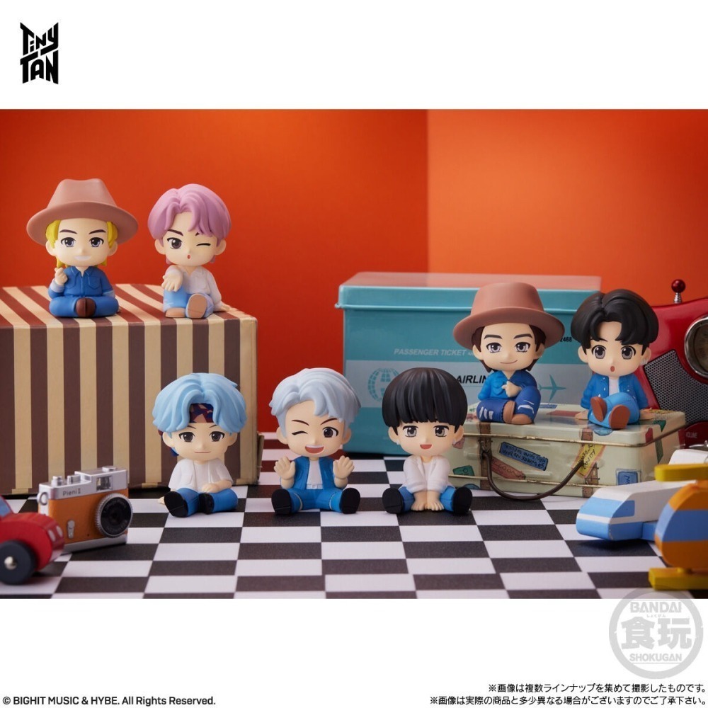【歐賣小舖】BANDAI 食玩 TinyTAN 防彈少年團 BTS 坐姿公仔 Permission to Dance-細節圖3