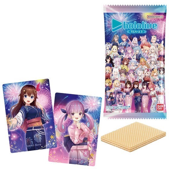 【歐賣小舖】食物已過期 BANDAI Hololive 餅卡 威化餅乾3-規格圖2