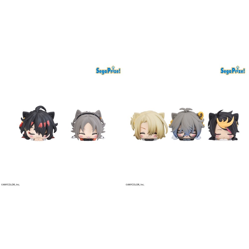 【歐賣小舖】半價出清 SEGA 景品 彩虹社 EN Luxiem 午睡貓耳趴趴公仔 全5種-規格圖5