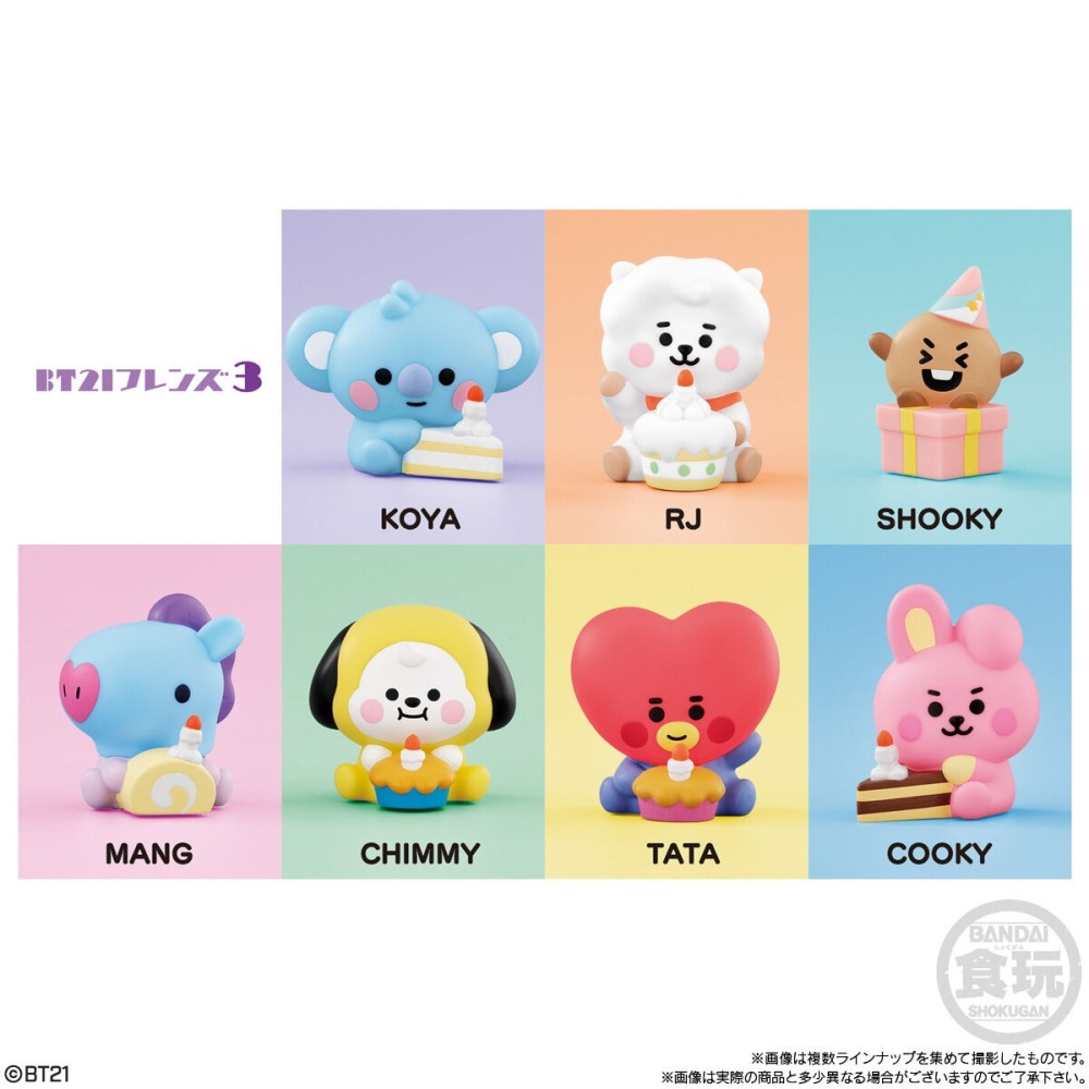 【歐賣小舖】現貨 BANDAI 食玩 BT21 好朋友系列3 全7種-細節圖2