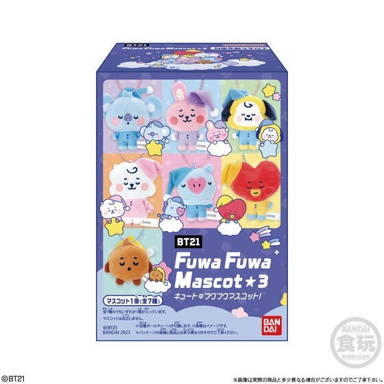 【歐賣小舖】BANDAI 食玩 BT21 Fuwa Fuwa Mascot3 娃娃吊飾 全7種 BTS 防彈少年團-規格圖10