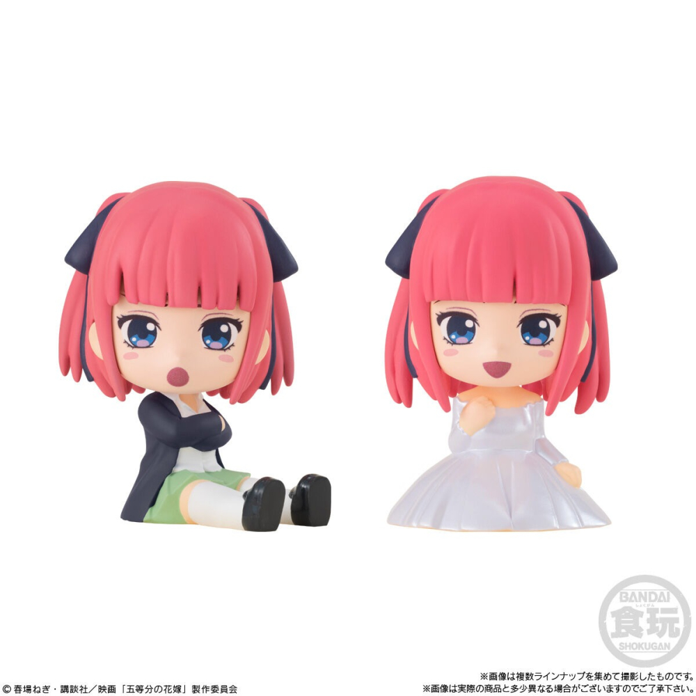 【歐賣小舖】現貨 BANDAI 食玩 劇場版五等分的新娘 坐姿公仔 盲抽（隨機出貨）-細節圖3