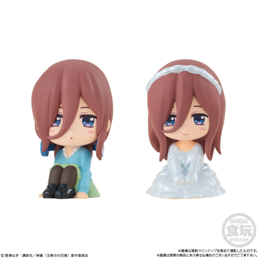 【歐賣小舖】現貨 BANDAI 食玩 劇場版五等分的新娘 坐姿公仔 盲抽（隨機出貨）-細節圖4