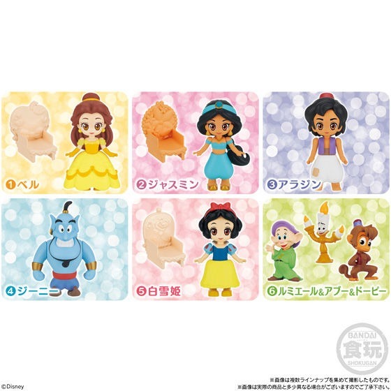【歐賣小舖】BANDAI 食玩 迪士尼 可動公仔2 全6種-規格圖2