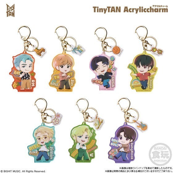 【歐賣小舖】BANDAI 食玩 TinyTAN Acryliccharm 防彈少年團 BTS 壓克力吊飾 全7種-細節圖6