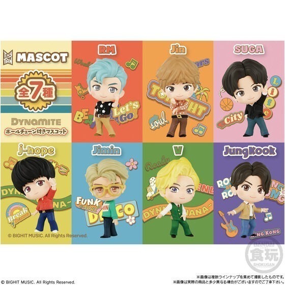 【歐賣小舖】BANDAI 食玩 TinyTAN MASCOT 防彈少年團 BTS 小公仔吊飾 全7種-細節圖2