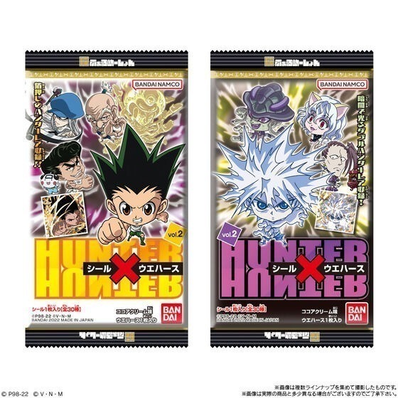 【歐賣小舖】餅乾已過期 BANDAI 獵人 HUNTER×HUNTER 餅貼 貼紙 威化餅乾2-細節圖7