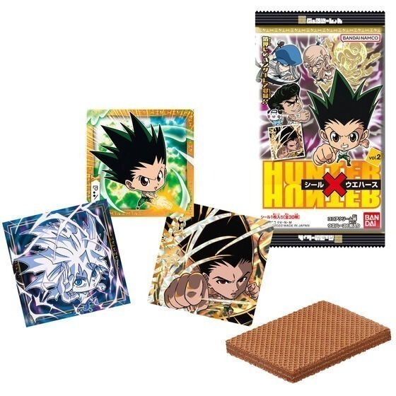 【歐賣小舖】餅乾已過期 BANDAI 獵人 HUNTER×HUNTER 餅貼 貼紙 威化餅乾2-規格圖7