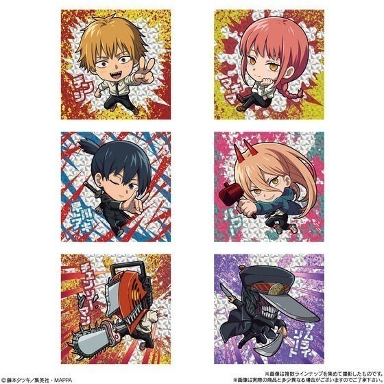 【歐賣小舖】食物已過期 BANDAI 鏈鋸人 餅貼 貼紙 威化餅乾-細節圖3