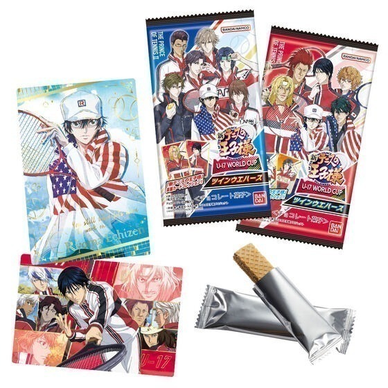 【歐賣小舖】食物已過期 BANDAI 新網球王子 餅卡 雙威化餅乾-規格圖8