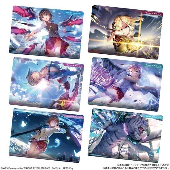 【歐賣小舖】食物已過期 BANDAI 緋染天空 Heaven Burns Red 餅卡 威化餅乾 第2彈-細節圖2
