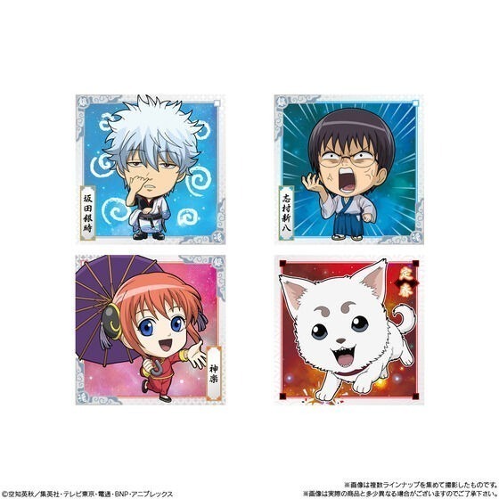 【歐賣小舖】食物已過期 BANDAI 銀魂 餅貼 貼紙 威化餅乾-細節圖3