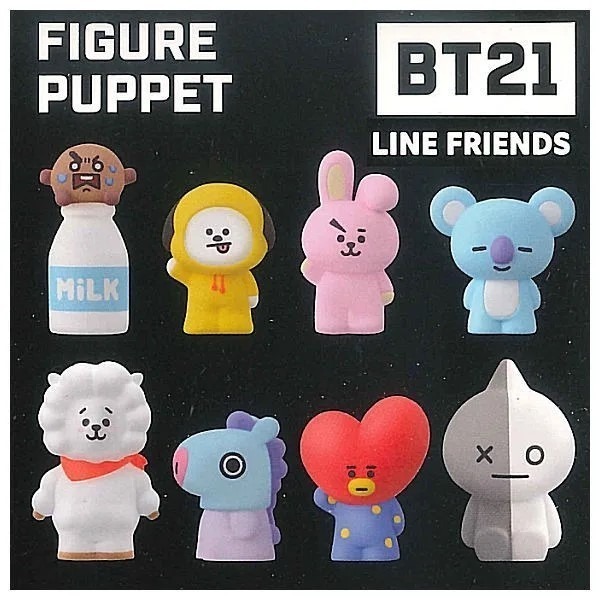 【歐賣小舖】ensky BT21 FIGURE PUPPET 套手指公仔 全8種 BTS 防彈少年團-規格圖3