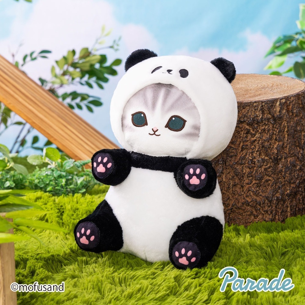 【歐賣小舖】parade 景品娃 mofusand 貓福珊迪 貓熊 熊貓 小貓熊 小熊貓 大娃娃 全2種-細節圖2