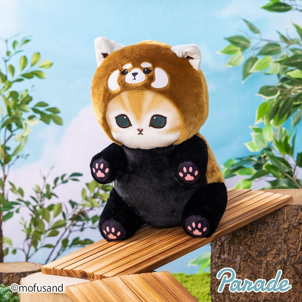 【歐賣小舖】parade 景品娃 mofusand 貓福珊迪 貓熊 熊貓 小貓熊 小熊貓 大娃娃 全2種-細節圖3