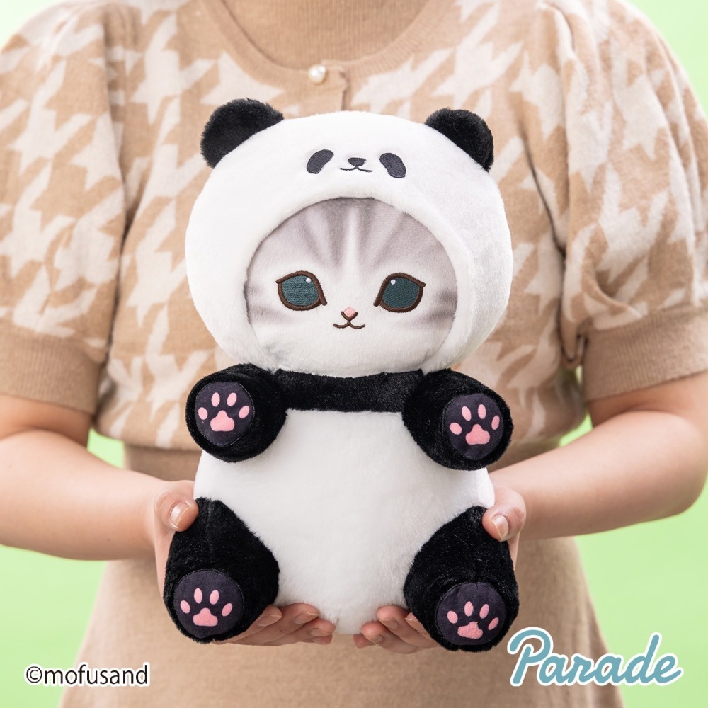 【歐賣小舖】parade 景品娃 mofusand 貓福珊迪 貓熊 熊貓 小貓熊 小熊貓 大娃娃 全2種-細節圖6