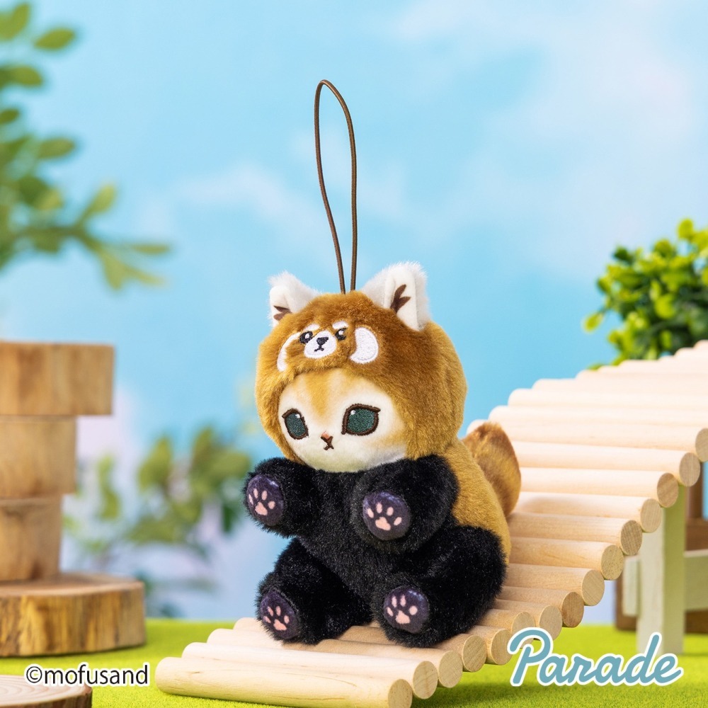 【歐賣小舖】parade 景品娃 mofusand 貓福珊迪 貓熊 熊貓 小貓熊 小熊貓 娃娃吊飾 全2種-細節圖3