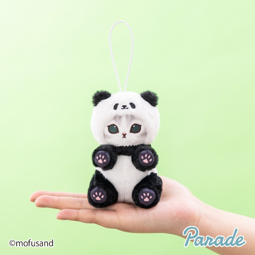 【歐賣小舖】parade 景品娃 mofusand 貓福珊迪 貓熊 熊貓 小貓熊 小熊貓 娃娃吊飾 全2種-細節圖4