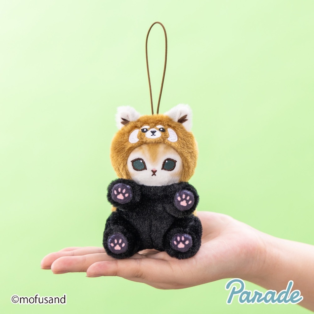 【歐賣小舖】parade 景品娃 mofusand 貓福珊迪 貓熊 熊貓 小貓熊 小熊貓 娃娃吊飾 全2種-細節圖5